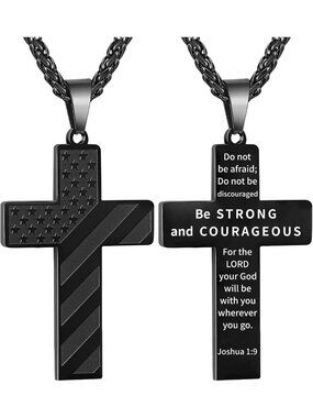 18+2" Cross Necklace for Men & Boys | Christian Confirmation Gift, Faith Jewelry